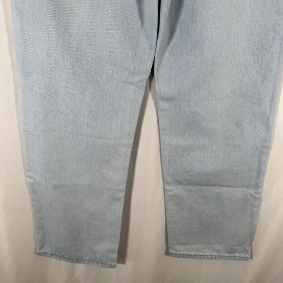 Levis Ribcage Straight Ankle Jeans Women's 26 Light Wash Blue Denim Button Fly - Picture 8 of 15